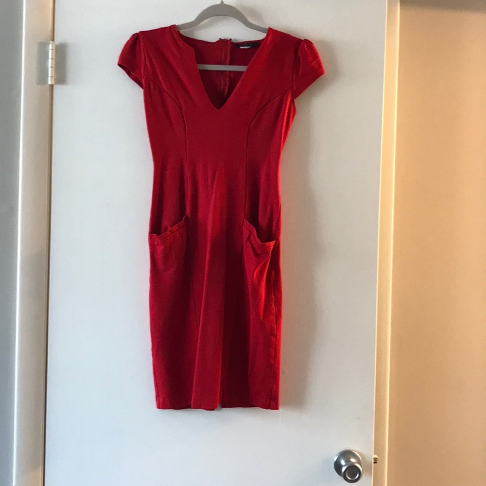 B Darlin Red Dress with Pockets